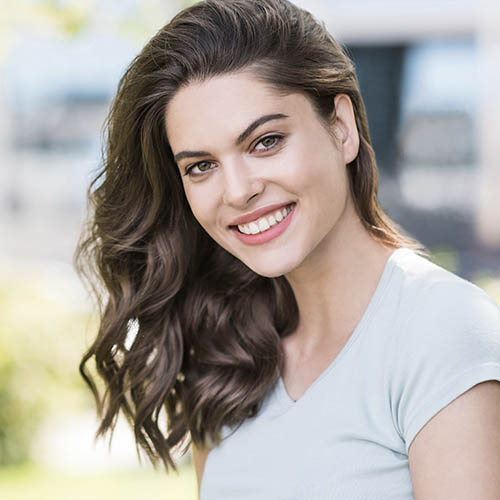 woman smiling